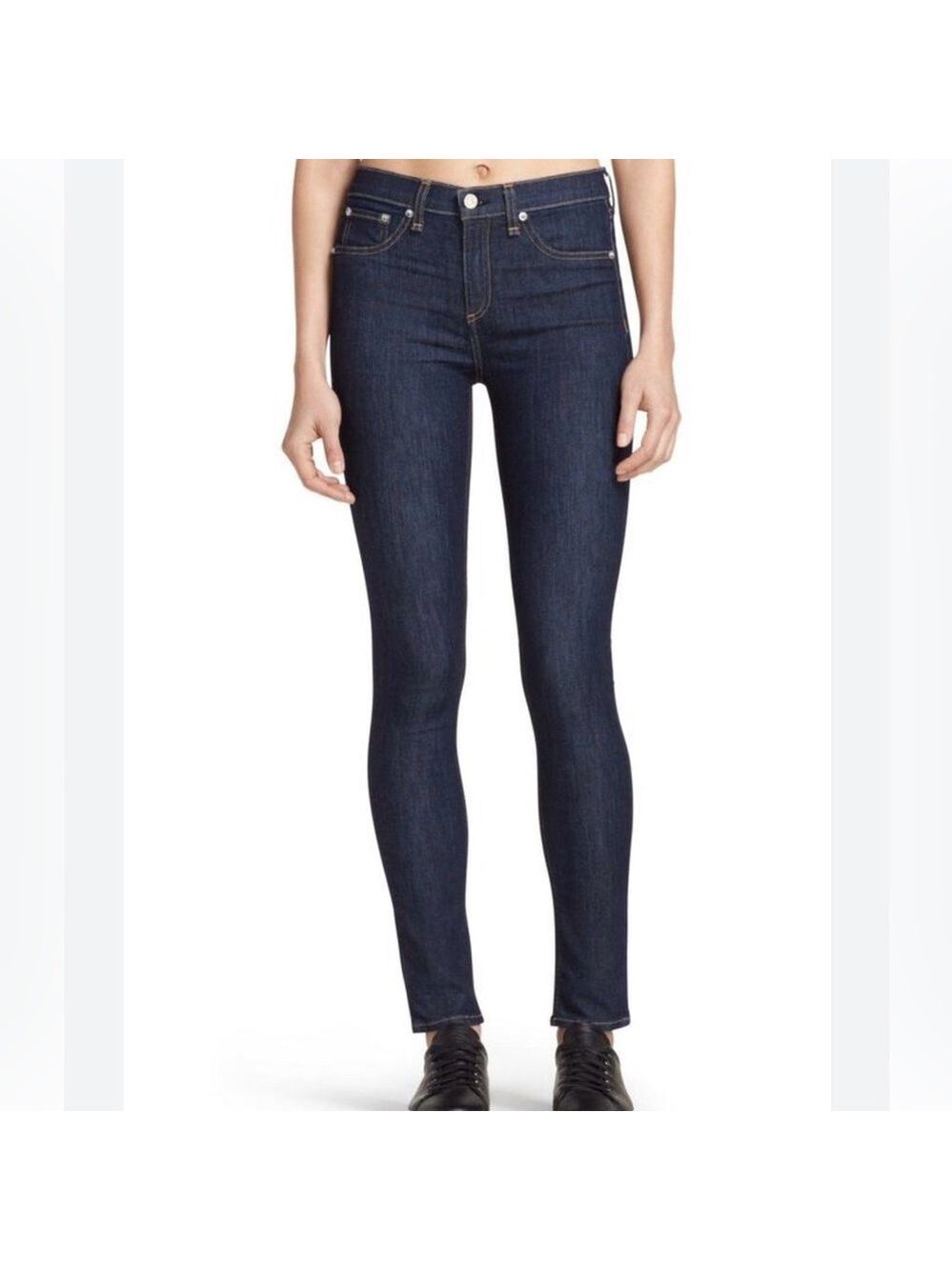 rag & bone Dark Indigo 10 inch Classic Skinny Jeans size 25